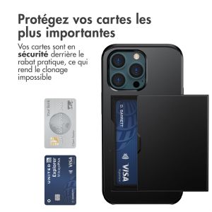 iMoshion Coque arrière avec porte-cartes iPhone 13 Pro Max - Noir