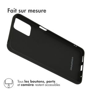 iMoshion Coque Couleur Motorola Moto E22 - Noir