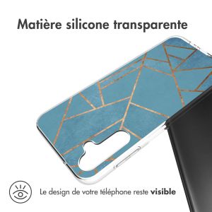 iMoshion Coque Design Samsung Galaxy A14 (5G/4G) - Blue Graphic