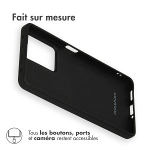 iMoshion Coque Couleur Xiaomi Redmi Note 12 Pro / Xiaomi Poco X5 Pro 5G - Noir