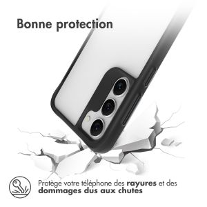 iMoshion Coque Rugged Hybrid Samsung Galaxy S23 - Noir / Transparent