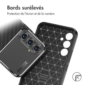 iMoshion Coque silicone Carbon Samsung Galaxy A54 (5G) - Noir