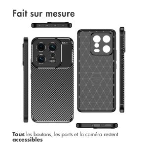 iMoshion Coque silicone Carbon Xiaomi 13 - Noir