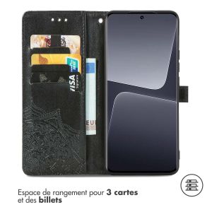 iMoshion Etui de téléphone portefeuille Mandala Xiaomi 13 Pro - Noir