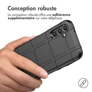 iMoshion Coque Arrière Rugged Shield Samsung Galaxy A14 (4G) - Noir