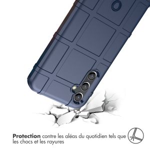 iMoshion Coque Arrière Rugged Shield Samsung Galaxy A14 (5G/4G) - Bleu foncé