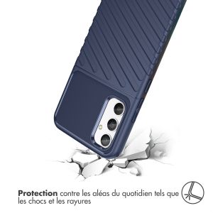 iMoshion Coque Arrière Thunder pour Samsung Galaxy A34 (5G) - Bleu foncé
