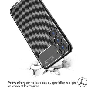 iMoshion Coque silicone Carbon Samsung Galaxy S23 - Noir