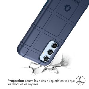 iMoshion Coque Arrière Rugged Shield Samsung Galaxy A54 (5G) - Bleu foncé