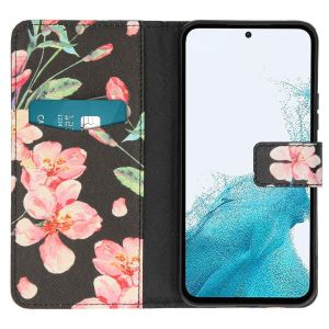 iMoshion Coque silicone design Samsung Galaxy A54 (5G) - Blossom Black