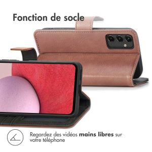 iMoshion Etui de téléphone portefeuille Luxe Samsung Galaxy A14 (5G/4G) - Brun