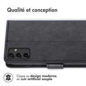 iMoshion Etui de téléphone portefeuille Luxe Samsung Galaxy A14 (5G/4G) - Noir