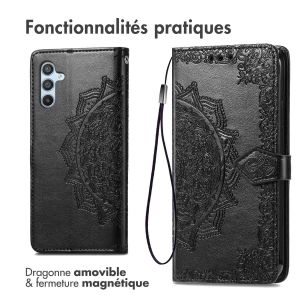 iMoshion Etui de téléphone portefeuille Mandala Samsung Galaxy A34 (5G) - Noir