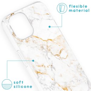 iMoshion Coque Design iPhone 13 - White Marble