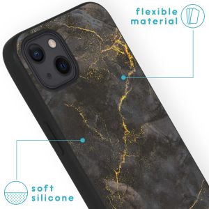 iMoshion Coque Design iPhone 13 - Black Marble