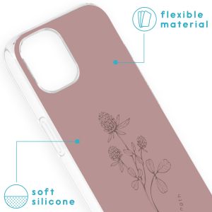 iMoshion Coque Design iPhone 13 - Floral Pink