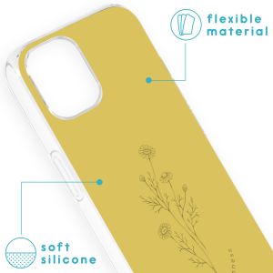 iMoshion Coque Design iPhone 13 - Floral Lime