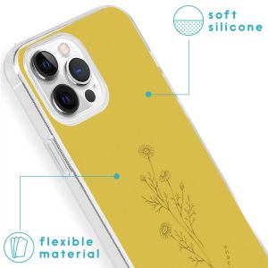 iMoshion Coque Design iPhone 13 Pro - Floral Lime