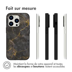 iMoshion Coque Design iPhone 14 Pro - Black Marble