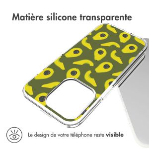 iMoshion Coque Design iPhone 14 Pro - Avocados