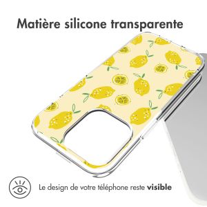 iMoshion Coque Design iPhone 14 Pro - Lemons