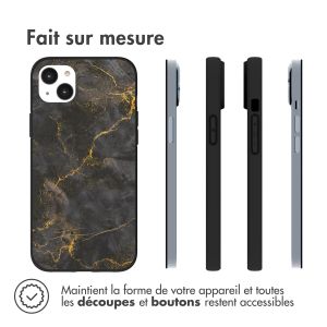 iMoshion Coque Design iPhone 14 Plus - Black Marble