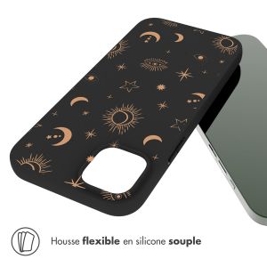 iMoshion Coque Design iPhone 14 Plus - Stars Sky