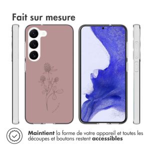 iMoshion Coque Design Samsung Galaxy S23 Plus - Floral Pink