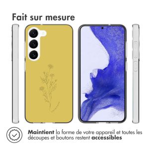 iMoshion Coque Design Samsung Galaxy S23 Plus - Floral Lime