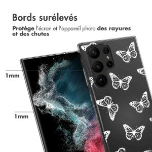 iMoshion Coque Design Samsung Galaxy S23 Ultra - Butterfly