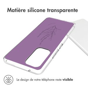 iMoshion Coque Design Samsung Galaxy A53 - Floral Purple