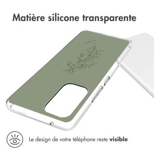 iMoshion Coque Design Samsung Galaxy A53 - Floral Green
