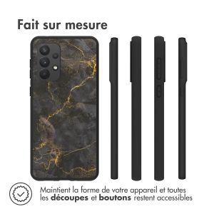 iMoshion Coque Design Samsung Galaxy A33 - Black Marble