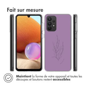 iMoshion Coque Design Samsung Galaxy A33 - Floral Purple