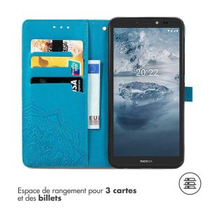 iMoshion Etui de téléphone portefeuille Mandala Nokia C2 2nd Edition - Turquoise