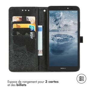iMoshion Etui de téléphone portefeuille Mandala Nokia C2 2nd Edition - Noir