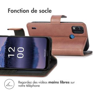 iMoshion Étui de téléphone portefeuille Luxe Nokia G11 Plus - Brun