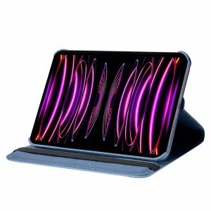 iMoshion Coque tablette rotatif à 360° iPad Pro 12.9 (2021 / 2022) - Bleu foncé