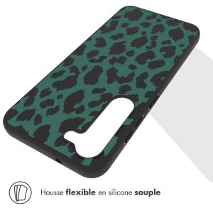iMoshion Coque Design Samsung Galaxy S23 - Léopard - Vert / Noir