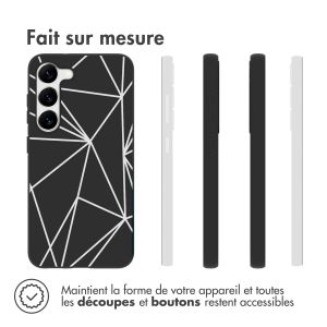 iMoshion Coque Design Samsung Galaxy S23 - Graphic Cube Noir