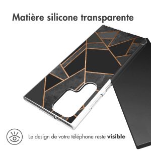 iMoshion Coque Design Samsung Galaxy S23 Ultra - Black Graphic