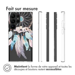 iMoshion Coque Design Samsung Galaxy S23 Ultra - Dream Catcher Feathers