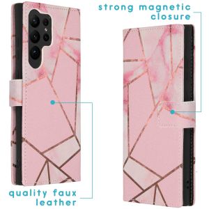 iMoshion Coque silicone design Samsung Galaxy S23 Ultra - Pink Graphic