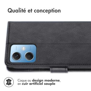 iMoshion Etui de téléphone portefeuille Luxe Xiaomi Redmi Note 12 - Noir