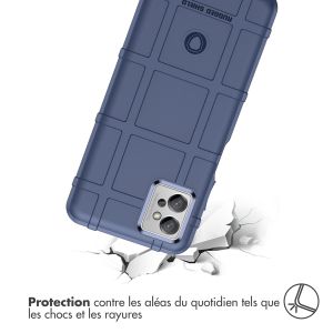 iMoshion Coque Arrière Rugged Shield Motorola Moto G32 - Bleu foncé