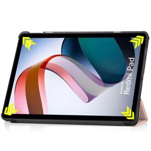 iMoshion Coque tablette Design Trifold Xiaomi Redmi Pad - Rose Dorée