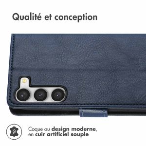 iMoshion Étui de téléphone portefeuille Luxe Samsung Galaxy S23 - Bleu foncé