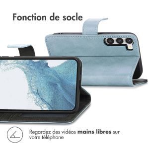 iMoshion Étui de téléphone portefeuille Luxe Samsung Galaxy S23 - Bleu clair