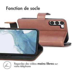 iMoshion Étui de téléphone portefeuille Luxe Samsung Galaxy S23 - Brun