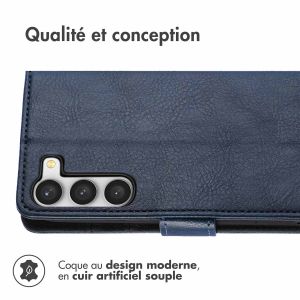 iMoshion Étui de téléphone portefeuille Luxe Samsung Galaxy S23 Plus - Bleu foncé